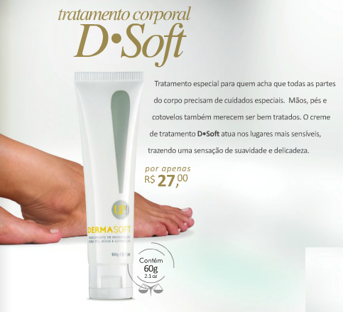creme D*SOFT p/ mãos ,pés e cotovelos